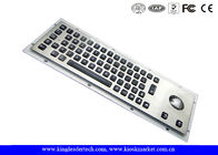 65 Full Travel Backlit Keys Illuminated Metal Keyboard , Industrial Computer Keyboard