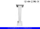 White Tablet Kiosk Stand For Ipad 2/3/4/ Air / Pro , Commercial Tablet Holder 9.7 Inches