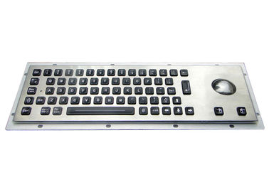 Odporna na zachlapania klawiatura ze stali nierdzewnej 64 podświetlane klawisze z trackballem / podświetleniem