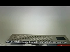Panelmount Rugged Industrial Computer Metalowa klawiatura ze stali nierdzewnej z zintegrowanym touchpadem