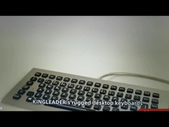 Nieobciążony, wodoodporny, wandałoodporny klawiatury z podświetlonymi dźwigniami metalowymi ze stali nierdzewnej