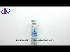 Wytrzymała metalowa, zabezpieczona, zamykana obudowa i stojak antykradzieżowy do iPada lub tabletu