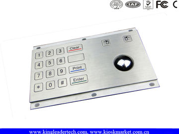 kupować Wandaloodporna Wytrzymała Matel Klawiatura z 16 Flush Keys oraz zintegrowany optyczny trackball online manufacture