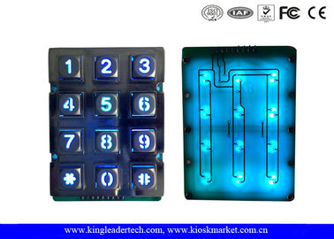 kupować Oświetlony Access Control Indoor stop cynku Metal klawiatura z 12 klawiszami online manufacture