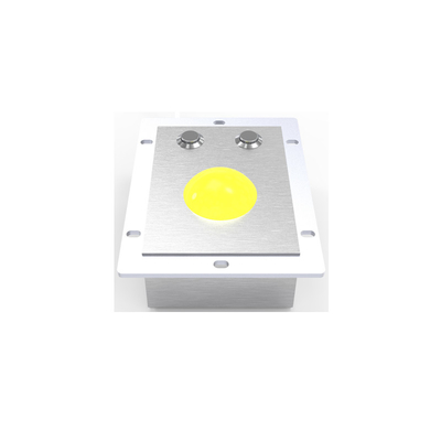 kupować 50mm Wytrzymała przemysłowa mysz Trackball ze stali nierdzewnej Wodoodporny żółty kolor online manufacture