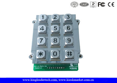 kupować 12 Klawisze Zinc Alloy Metal klawiatura z niebieskim podświetleniem klawiatury, wandaloodporna Złącze 9 PIN online manufacture