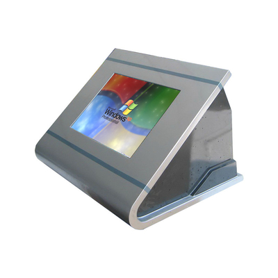kupować Oszczędzający miejsce kiosk stacjonarny z wytrzymałą stalową obudową z ekranem dotykowym na podczerwień Wyświetlacz TFT LCD online manufacture