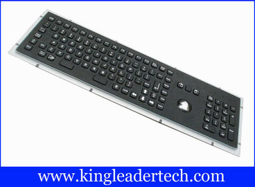 kupować 103 klawisze Czarna metalowa klawiatura z panelowym panelem Trackball ze stali nierdzewnej online manufacture