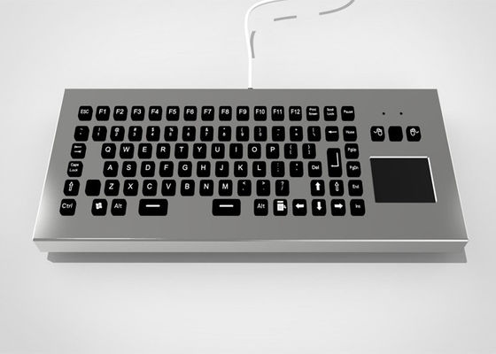 kupować Podświetlana, wytrzymała metalowa klawiatura biurkowa USB PS/2 z klawiszami funkcyjnymi i panelem dotykowym online manufacture
