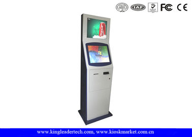 kupować Kiosk z dwoma wyświetlaczami i ekranem dotykowym, antyodblaskowy, wandaloodporny, stojący na podłodze online manufacture