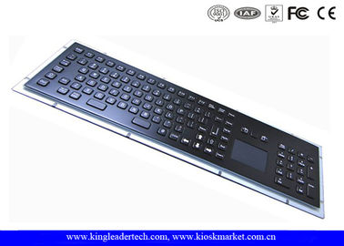 kupować IP65 Black Metal przemysłowe kiosk klawiatura z touchpadem oraz klawisze funkcyjne online manufacture