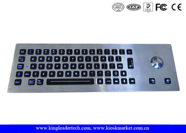 kupować Wodoodporna klawiatura Kiosk Illuminated Metal Z Trackball i 64 klawiszy z podświetleniem LED online manufacture