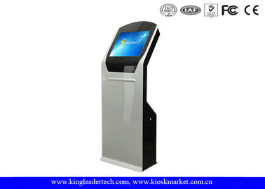 kupować Wewnętrzny wolnostojący kiosk z ekranem dotykowym SAW z drukarką termiczną / skanerem kodów kreskowych online manufacture