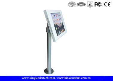 kupować Regulowana wysokość 400mm Pole iPad Kiosk Obudowa z Push - zatrzask W 360 Degree Rotation online manufacture