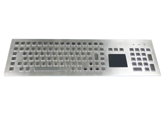 kupować Mocowana z przodu wytrzymała metalowa klawiatura przemysłowa z gładzikiem online manufacture