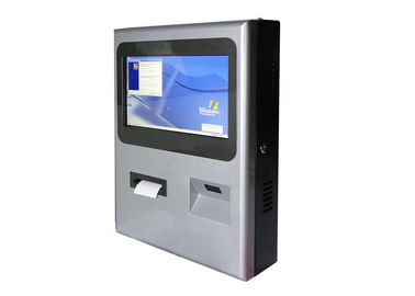 Interaktywny kiosk IR z ekranem dotykowym z kodem QR i czytnikiem kodów kreskowych oraz drukarką termiczną
